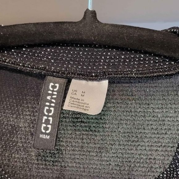 Black Sparkly 2-Piece from H&M. Size Medium. Stretchy, Lightweight, Worn Once. - Picture 5 of 9